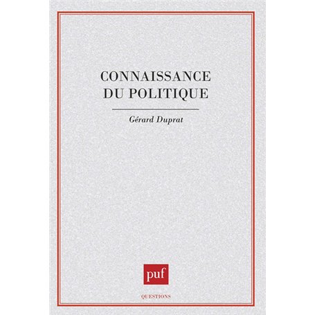 Connaissance du politique