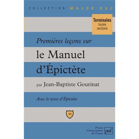 Premières leçons sur le « Manuel » d'Épictète