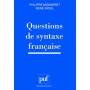 Questions de syntaxe française