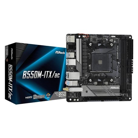 Carte Mère ASRock B550M-ITX/ac AMD B550 AMD AMD AM4