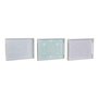 Plateau DKD Home Decor Bleu Vert Lila Bois MDF Scandi 40 x 30 x 5 cm (