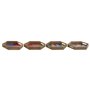 Plateau DKD Home Decor Multicouleur Naturel Bois MDF 35 x 35 x 5 cm (4