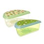 Boîte à lunch Fruits Ananas Kiwi Plastique 23 x 8 x 13 cm (24 Unités)