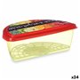 Boîte à lunch Fruits et légumes Multicouleur Plastique 23 x 8 x 13 cm