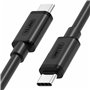 Câble USB C Unitek Y-C477BK Noir 1 m