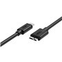 Câble USB C vers Micro USB B Unitek Y-C475BK Noir 1 m