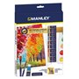Set de peinture Manley Peinture acrylique 16 Pièces Multicouleur