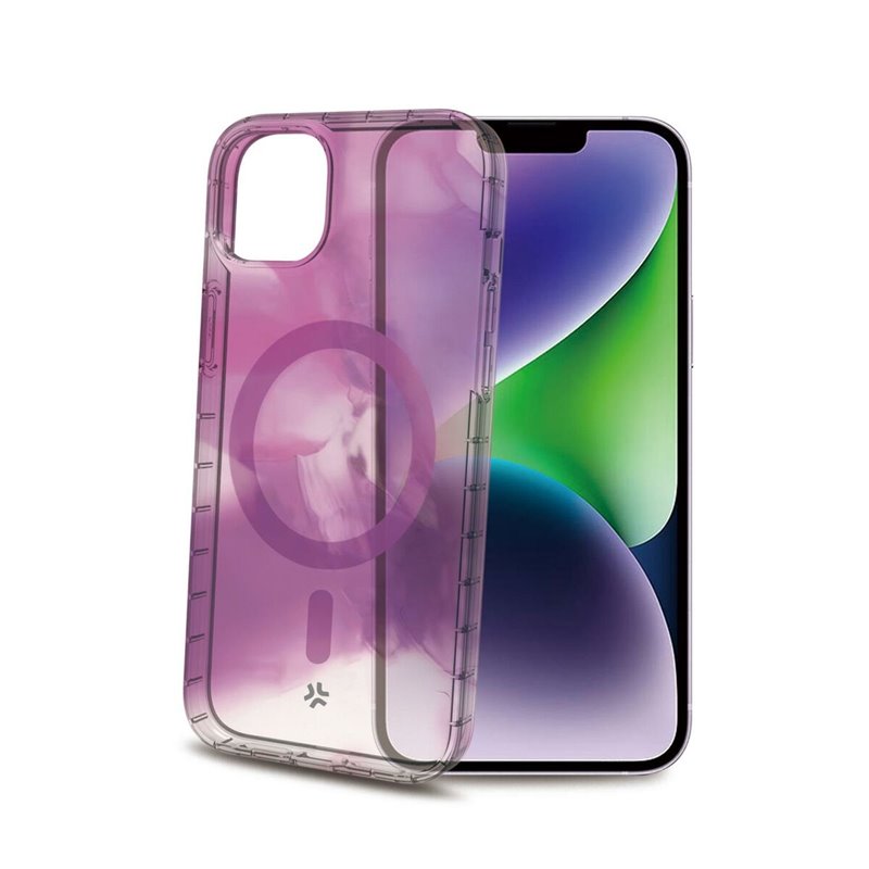 Image secondaire de Protection pour téléphone portable Celly iPhone 15 Plus Violet Transparent