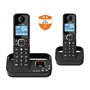 Téléphone fixe sans fil - ALCATEL - F860 voice duo noir - Avec fonctio