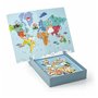 Jeu Magnétique Apli World Map Multicouleur