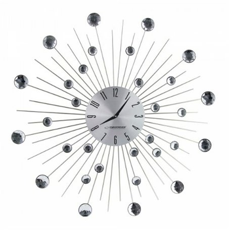 Horloge Murale Esperanza EHC002 verre Acier inoxydable Aluminium 150 c