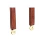 Ustensiles de cuisine Home ESPRIT Aluminium Acacia 32 x 8 x 2 cm