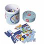 Puzzle Apli World Map Circulaire 48 Pièces 50 cm
