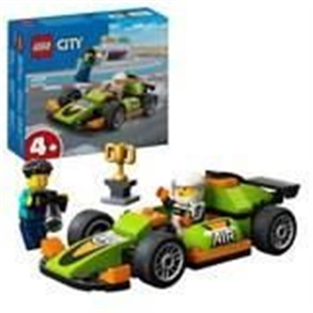 LEGO 60399 City La Voiture de Course Verte. Jouet pour Garçons et Fill