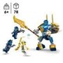 LEGO 71805 NINJAGO Pack de Combat : le Robot de Jay. Jouet de Ninja po