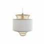 Suspension DKD Home Decor Blanc Polyester Bambou (40 x 40 x 52 cm)