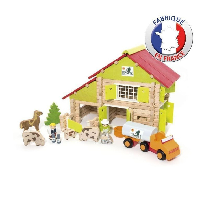 Playset Jeujura My Wooden Farm 180 Pièces