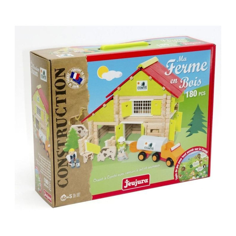 Image secondaire de Playset Jeujura My Wooden Farm 180 Pièces