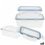 Ensemble de contenants de cuisine hermétiques empilables Max Home 6 Un