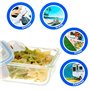 Ensemble de contenants de cuisine hermétiques empilables Max Home 6 Un