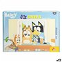 Puzzle Enfant Bluey Double face 24 Pièces 50 x 35 cm (12 Unités)