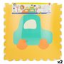Tapis Puzzle Colorbaby 4 Pièces Voitures 118 x 118 cm EVA (2 Unités)