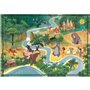 Clementoni - 1000p Disney Maps Le Livre de la Jungle - Gamme de puzzle