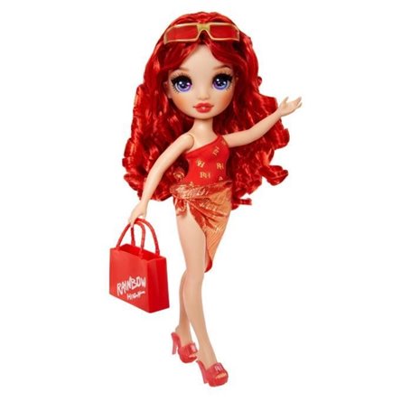 Rainbow High Swim & Style - Poupée mannequin ariculée 27 cm - Ruby (ro