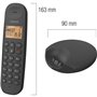 Téléphone fixe sans fil - LOGICOM - DECT ILOA 150 SOLO - Noir - Sans r