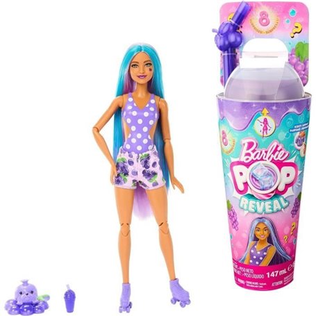 Poupée mannequin Barbie Pop Reveal Raisin - Barbie - HNW44 - 8 surpris