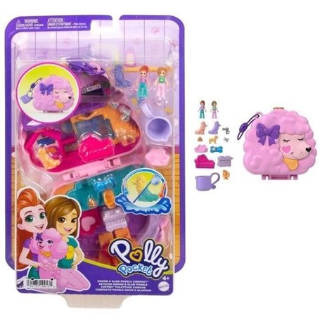 COFFRET CANICHE AU SPA - POLLY POCKET - HKV35 - MINI POUPEE POLLY POCK