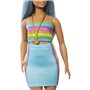 FASHIONISTA TENUE ARC-EN-CIEL - BARBIE - HRH16 - POUPEE MANNEQUIN BARB