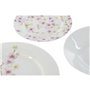 Service de Vaisselle Home ESPRIT Blanc Vert Rose Porcelaine 18 Pièces