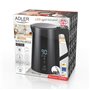 Bouilloire Adler AD 1345b Noir Acier inoxydable 2200 W 1850 W 1,7 L