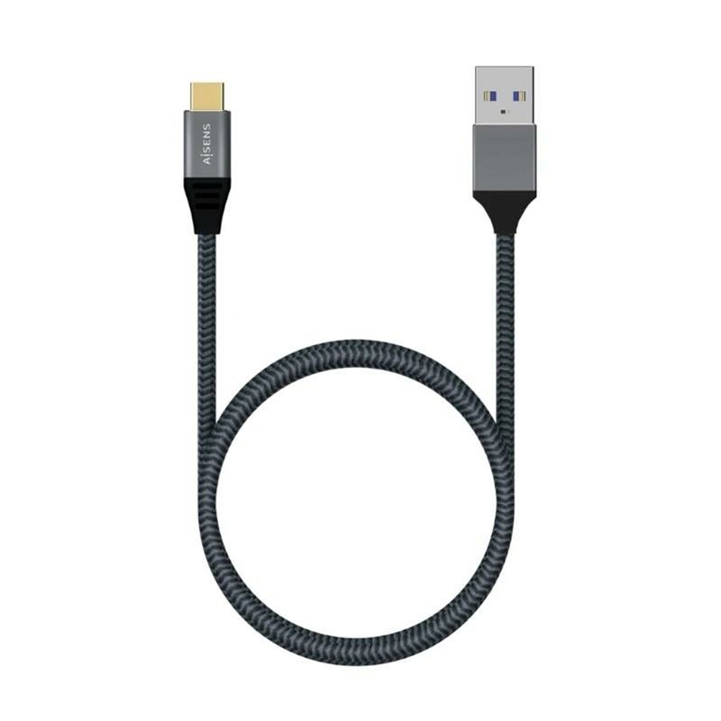 Image secondaire de Aisens A107-0631 câble USB 1 m USB 3.2 Gen 2 (3.1 Gen 2) USB C USB A Gris