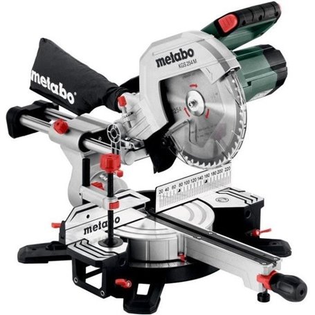 Scie à onglets radiale - METABO - KGS 254 M - precision cut line LED -
