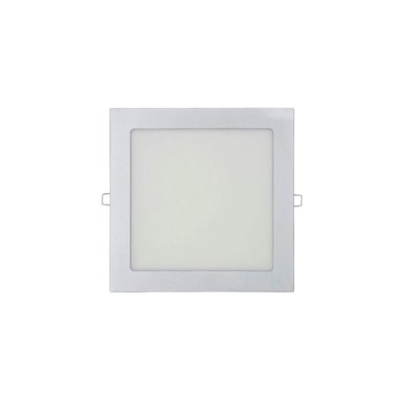 Spot LED carré EDM - 22cm - 20W - 1500lm - 4000K - Cadre chromé - 3158