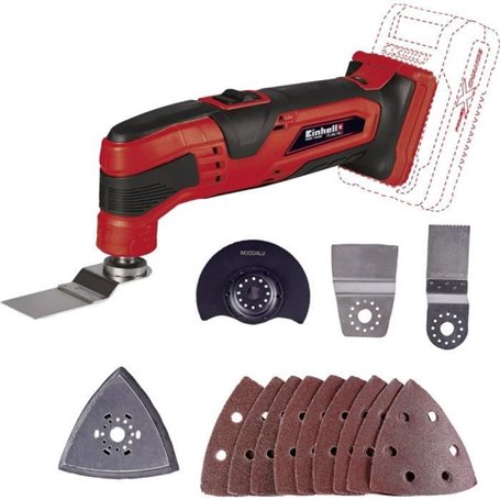 Outil multi-usage sans fil Einhell Power X-Change TC-MG 18 Li-Solo 446