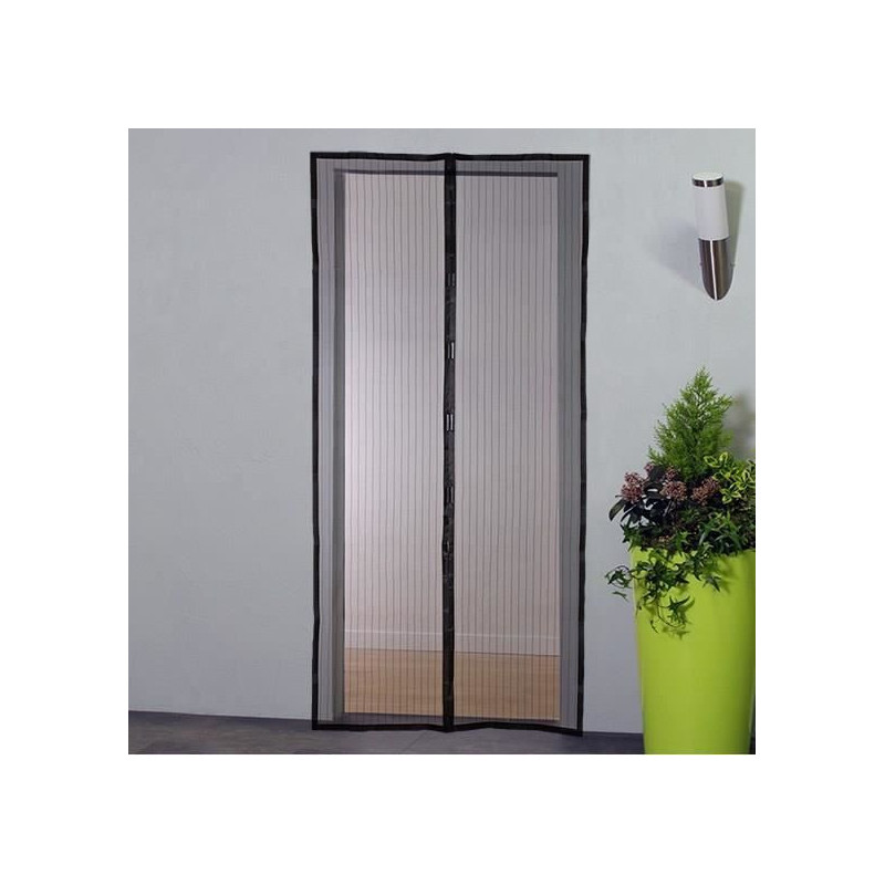 Rideau Moustiquaire Serrure magnétique Portes Polyester 230 x 100 cm