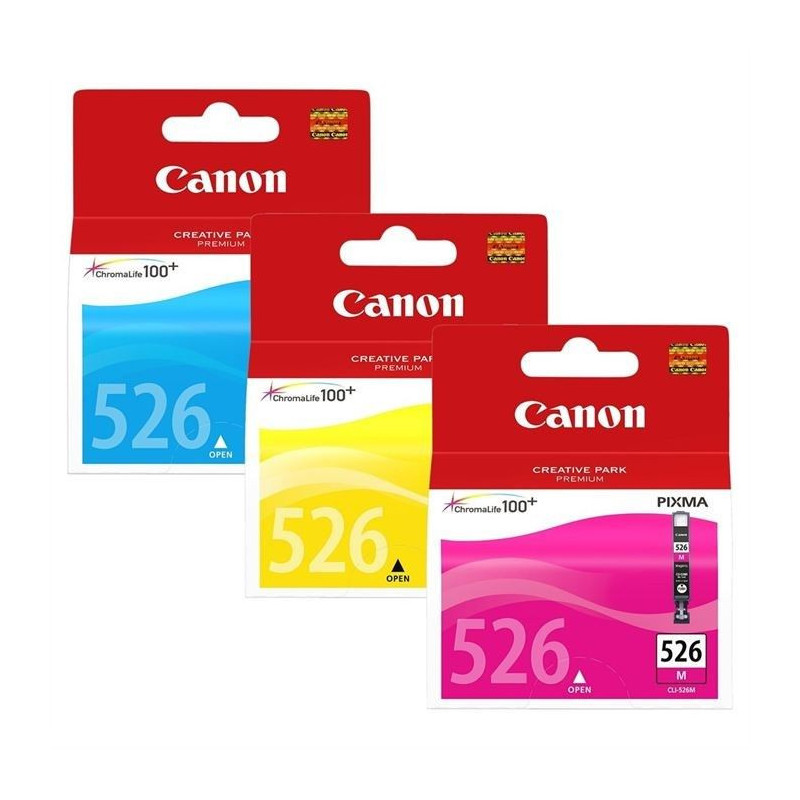 Image secondaire de Canon Multipack de cartouches d'encre couleur CLI-526 C/M/Y