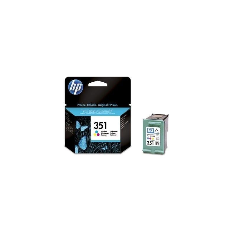 HP 351 Cartouche d'encre trois couleurs authentique (CB337EE) pour HP Photosmart C4380/C4472/C4580/C5280