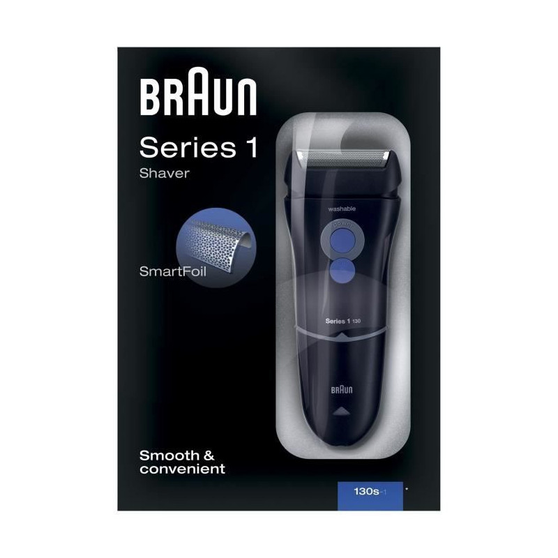 Image secondaire de Braun Series 1 81282037 rasoir pour homme Rasoir à grille Tondeuse Bleu, Rouge