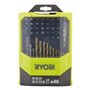 Coffret mixte 46 accessoires - RYOBI - perçage maçonnerie-métal et vis