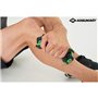Schildkröt Fitness rouleau de massage 19 cm en polypropylene noir/vert