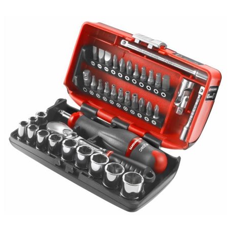Coffret douilles 1/4'' 6 pans métriques 5.5 a 14mm - FACOM - RL.NANO1P
