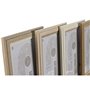 Cadre photo Home ESPRIT Verre Bois MDF Scandinave 23 x 2,8 x 28 cm (4 