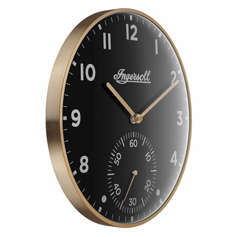 Image secondaire de Horloge Murale Ingersoll 1892 IC003GB Doré Noir