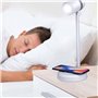 Lampe LED avec haut-parleur et chargeur sans fil Grundig Blanc Ø 12 x