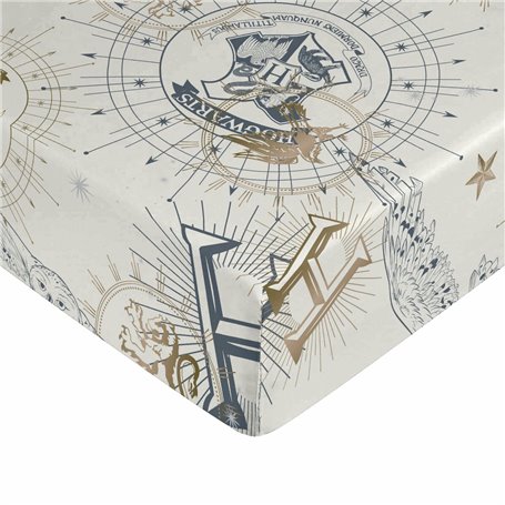 Drap housse Harry Potter Blanc Beige 105 x 200 cm