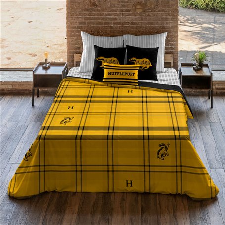 Housse de Couette Harry Potter Hufflepuff Jaune 240 x 220 cm Gran lit 